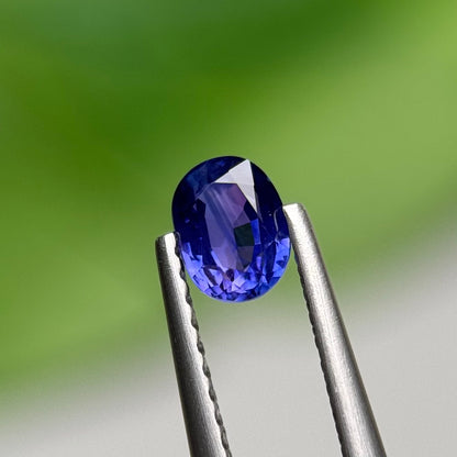 0.52 ct Natural Blue Sapphire Vietnam. Oval Shape. No Treatment.