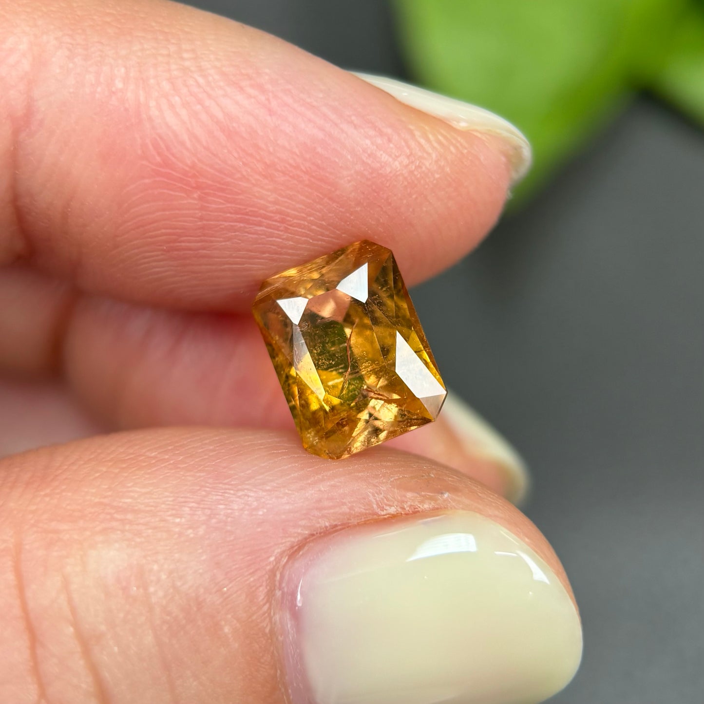 2,3ct Natural Yellow Tourmaline Vietnam. Emerald Shape. No Treatment, No Heat Tourmaline Luc Yen.