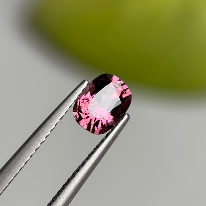 0.97 ct Natural Brownish Purple Spinel Vietnam. Cushion Shape.