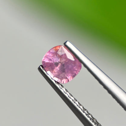 0.61 ct Natural Pink Milky Sapphire Vietnam. Cushion Shape.