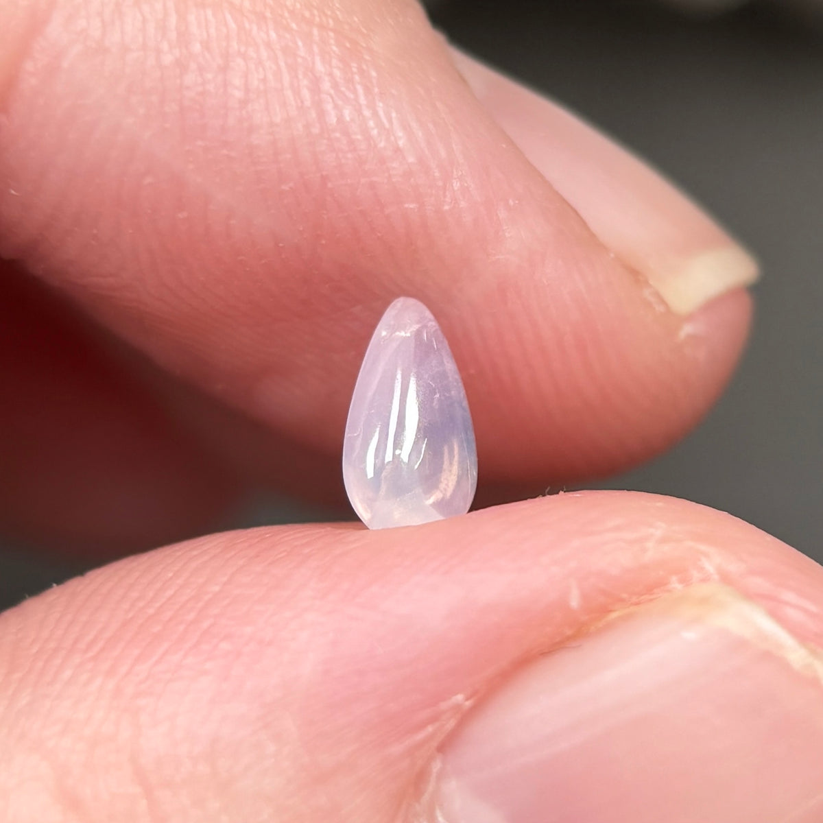 0,59ct Natural White Cacbochon Sapphire Viet Nam. No Treatment Sapphire Luc Yen.