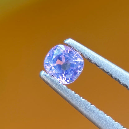0.20 ct Natural Purple milky Sapphire Vietnam. Cushion Shape. No Treatment.