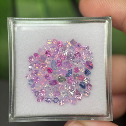8,0ct/75Pcs Natural Milky Sapphire Vietnam. Freeform. No Treatment Milky Sapphire Luc Yen.