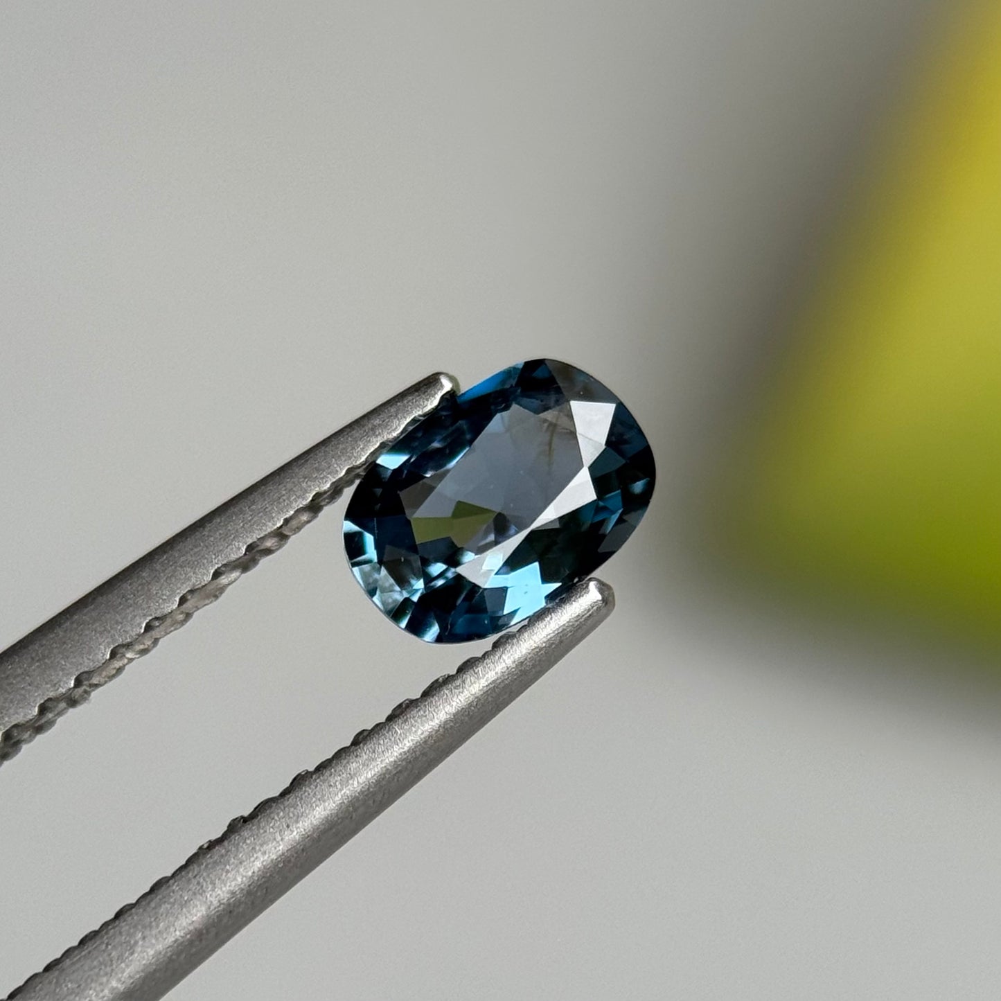 0.62 ct Natural Dark Green Spinel Vietnam. Cushion Shape.