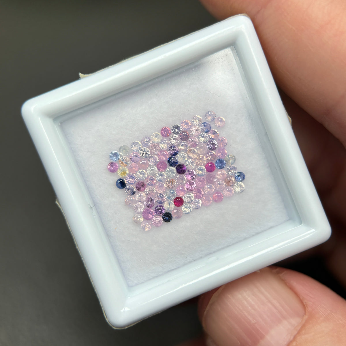 1,16ct/ 94Pcs Natural Sapphire Vietnam, Round Shape, C2 Quality, No Treatment Sapphire Luc Yen.