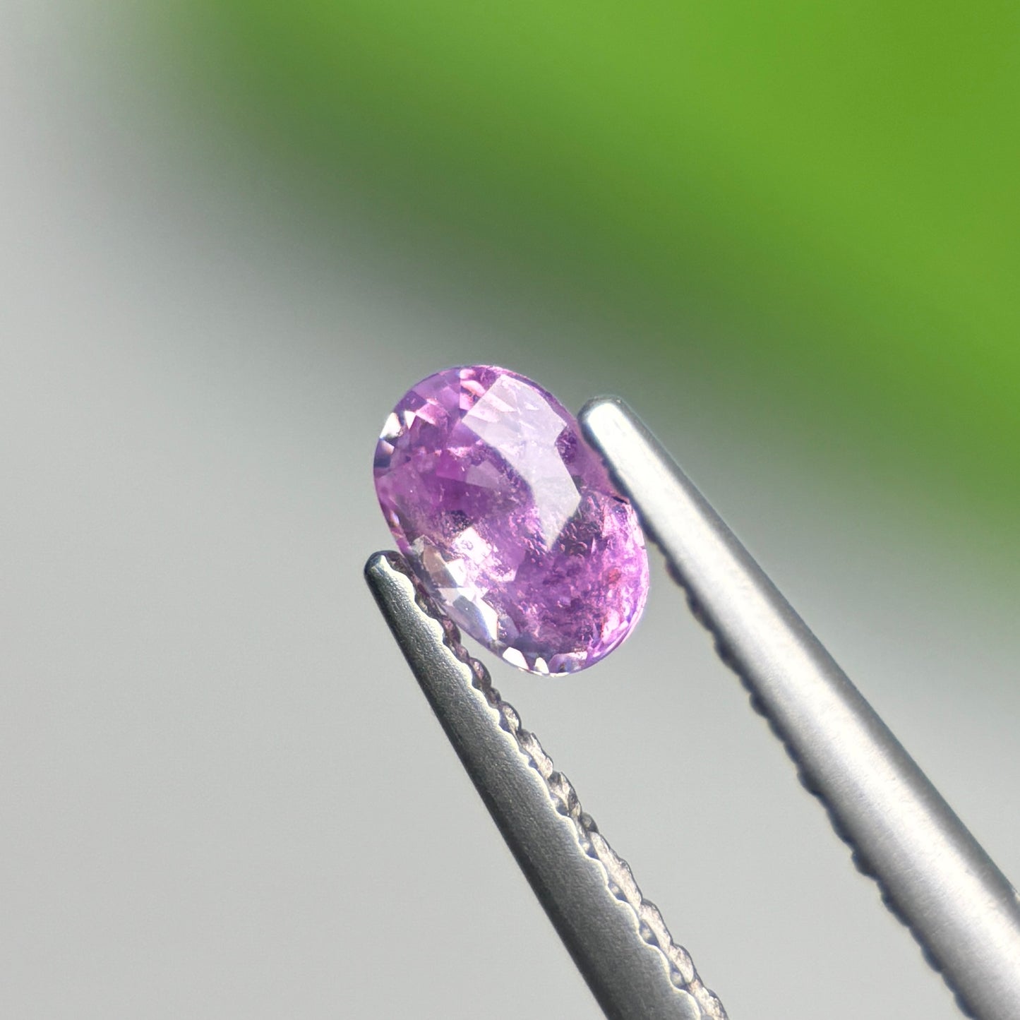 0.55 ct Natural Purple Sapphire Vietnam. Oval Shape.
