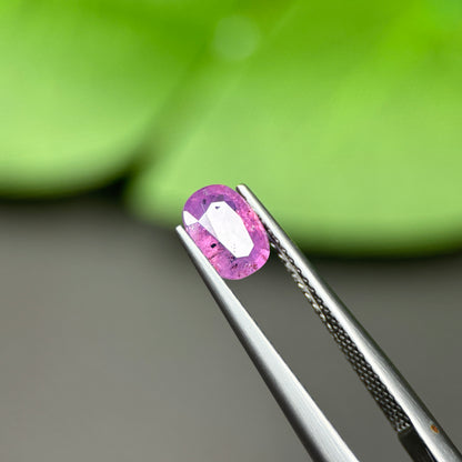 1,05ct Natural Pink Milky Sapphire Vietnam. Cushion Shape. No Treatment Milky Sapphire Luc Yen.