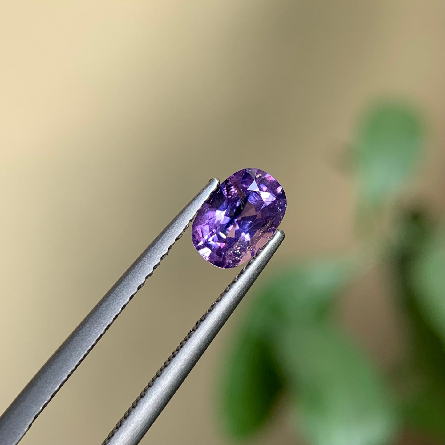 1.21ct Natural Purple Milky Sapphire Vietnam.