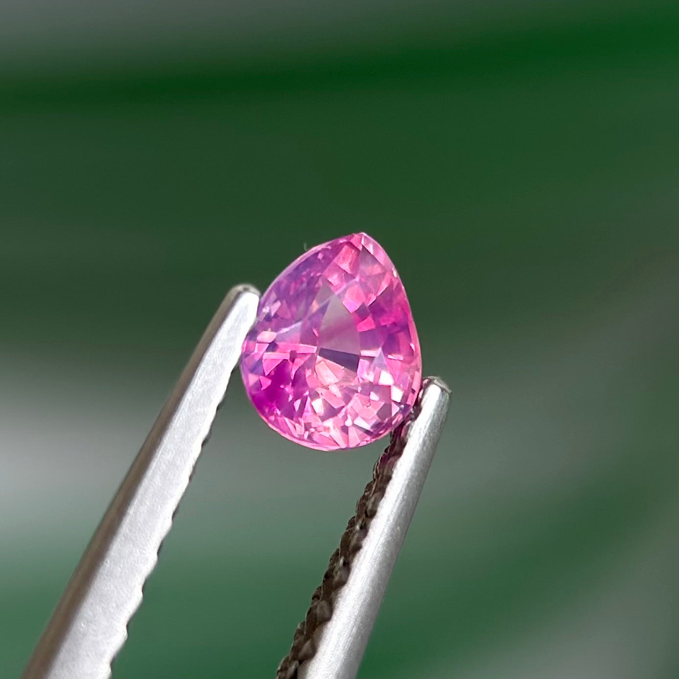 0.44 ct Natural Pink Sapphire Vietnam. Pear Shape. No treatment