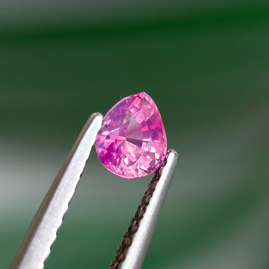 0.44 ct Natural Pink Sapphire Vietnam. Pear Shape. No treatment