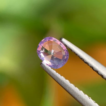 0.39 ct Natural Purplish White Milky Sapphire Vietnam. Cushion Shape. Unheat.