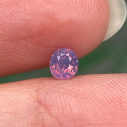 0.33ct Natural Milky Orangish Purple Sapphire Vietnam