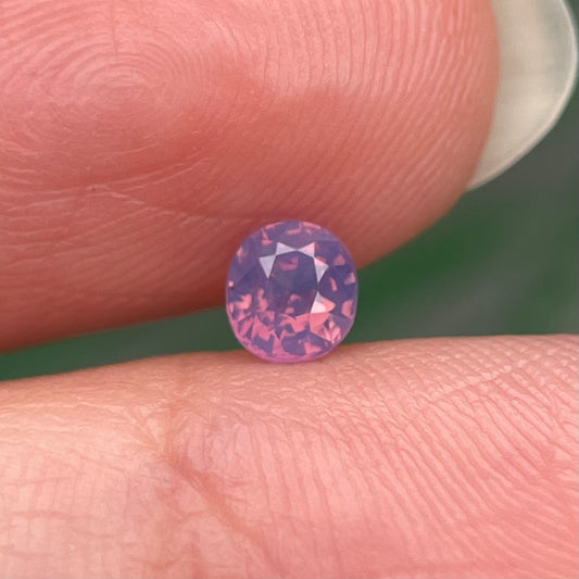 0.33ct Natural Milky Orangish Purple Sapphire Vietnam