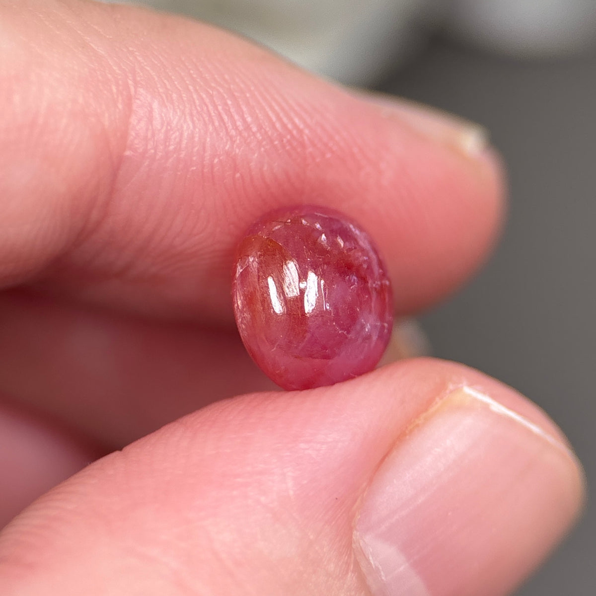 4,23ct Natural Orange Cacbochon Sapphire Viet Nam. No Treatment Sapphire Luc Yen.