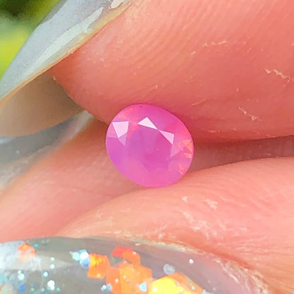 0,33ct Natural Pink Milky Sapphire Vietnam. Cushion Shape. No Treatment Milky Sapphire Luc Yen.