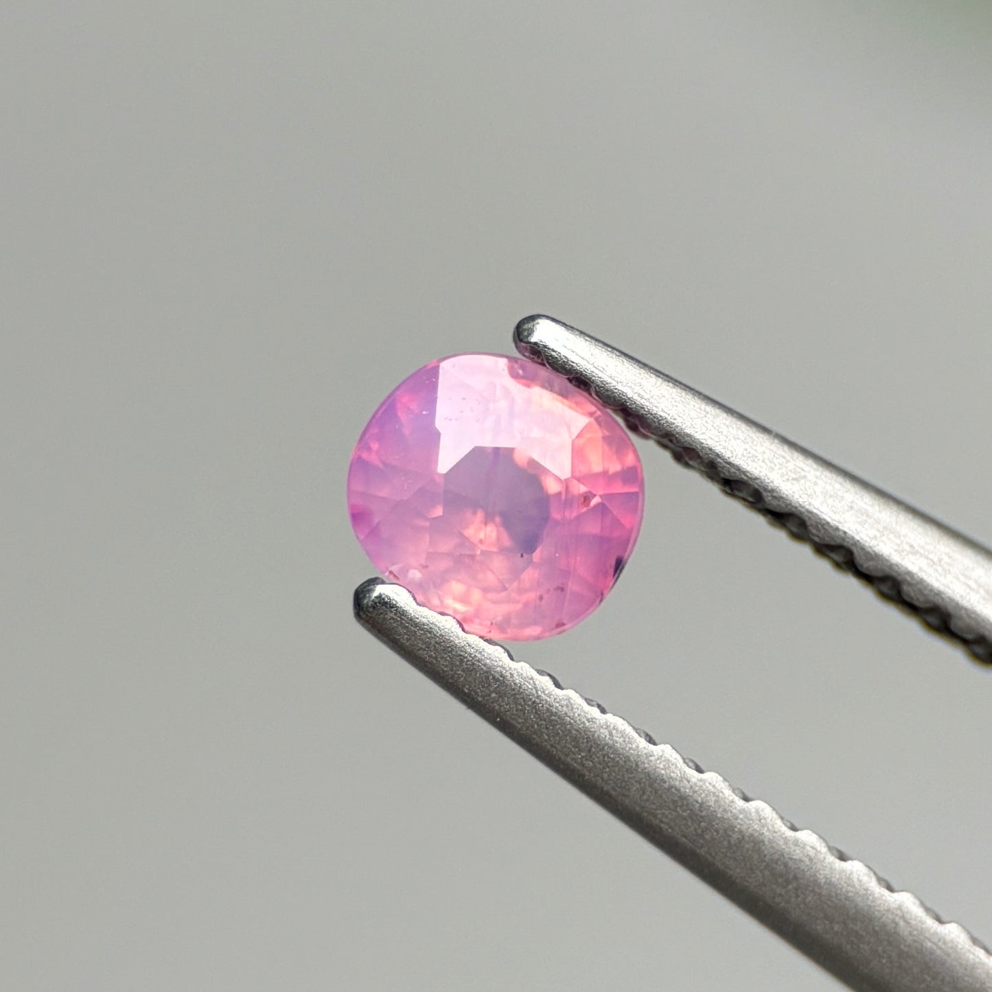 0.46 ct Natural Pink Milky Sapphire Vietnam. Cushion Shape.