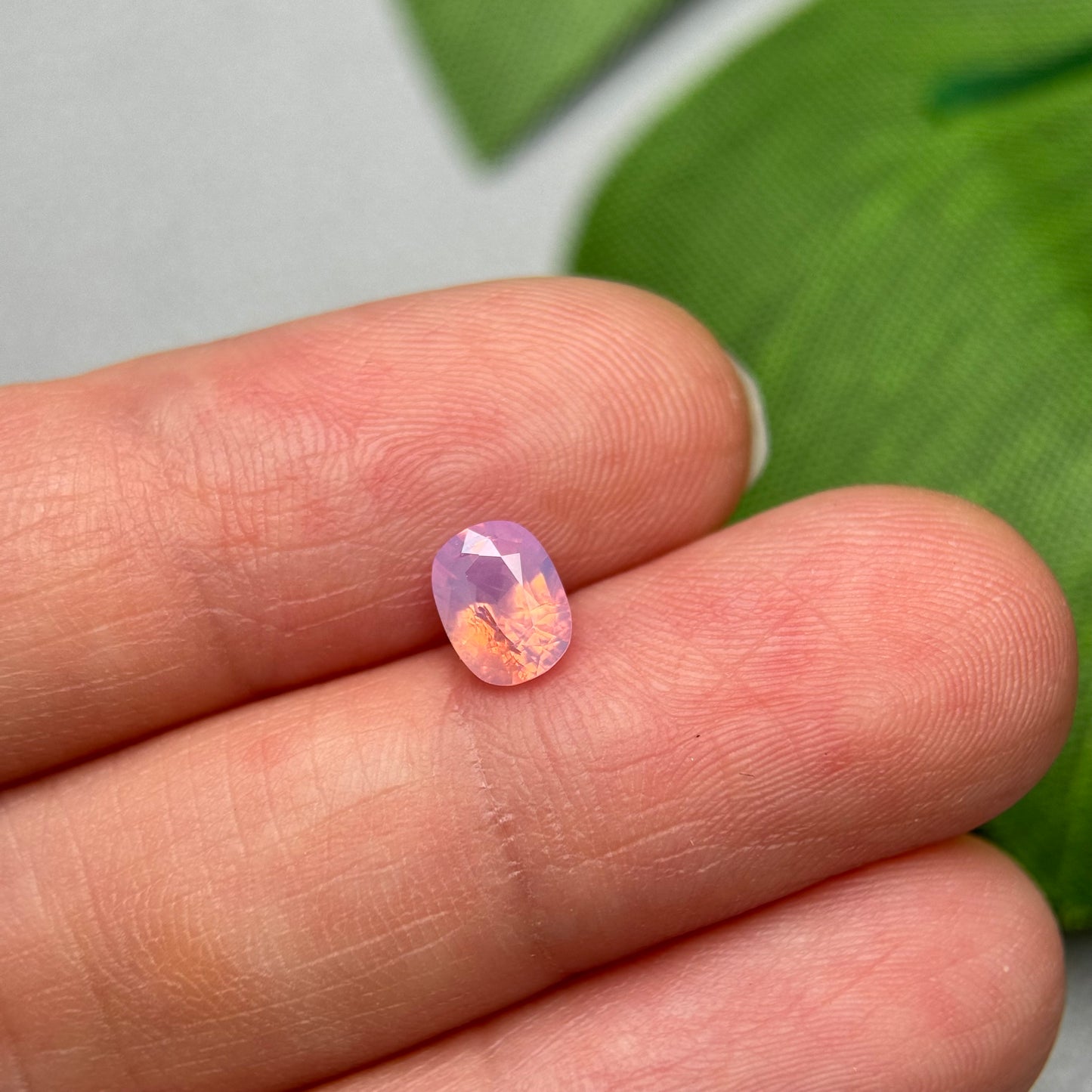 0.81ct Natural Pink Milky Sapphire Vietnam.