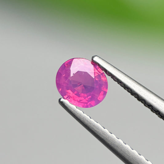 0.49 ct Natural Pink Milky Sapphire Vietnam. Cushion Shape.