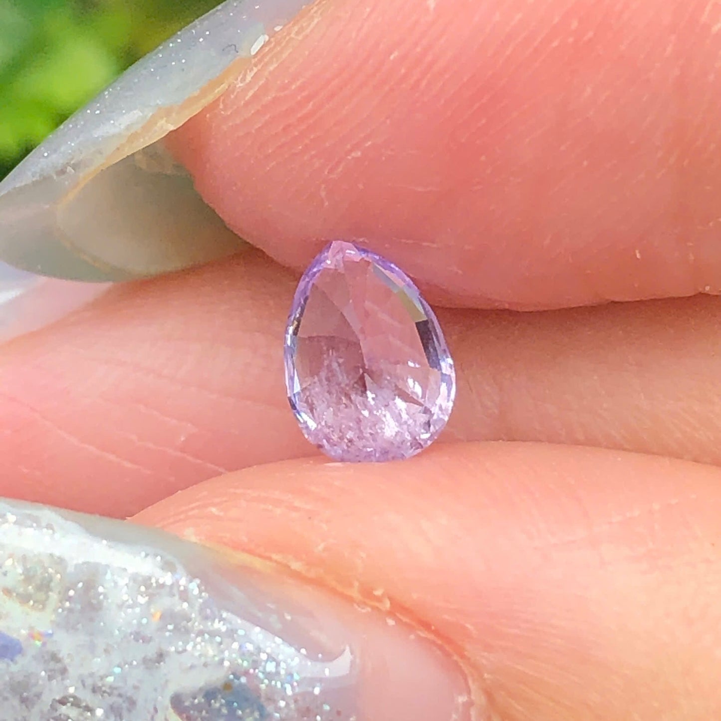 0,71ct Natural Light Purple Spinel Viet Nam. Pear Shape. No Treatment Spinel Luc Yen.