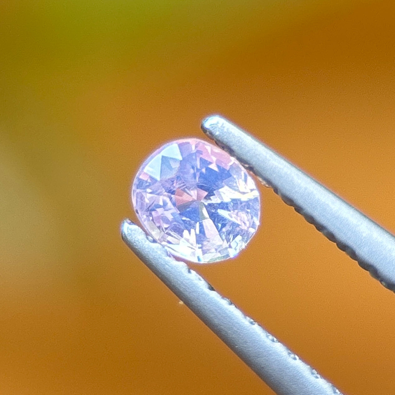 0.22 ct Natural White Silky Sapphire Vietnam. Cushion Shape. No treatment