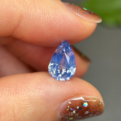 2.3ct Natural Whitish Blue Sapphire Vietnam.
