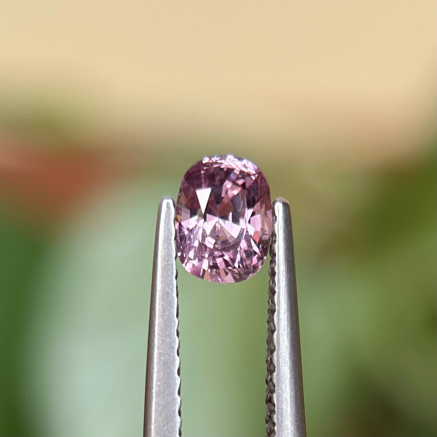 0.58ct Natural Pink-Purple Spinel Vietnam. Cushion Shape.
