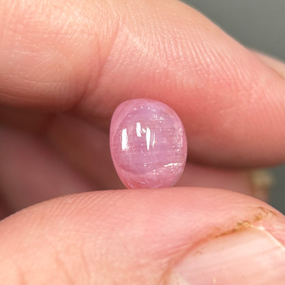 3.89ct Natural Pink Milky Cabochon Sapphire Viet Nam. No Treatment Sapphire Luc Yen.