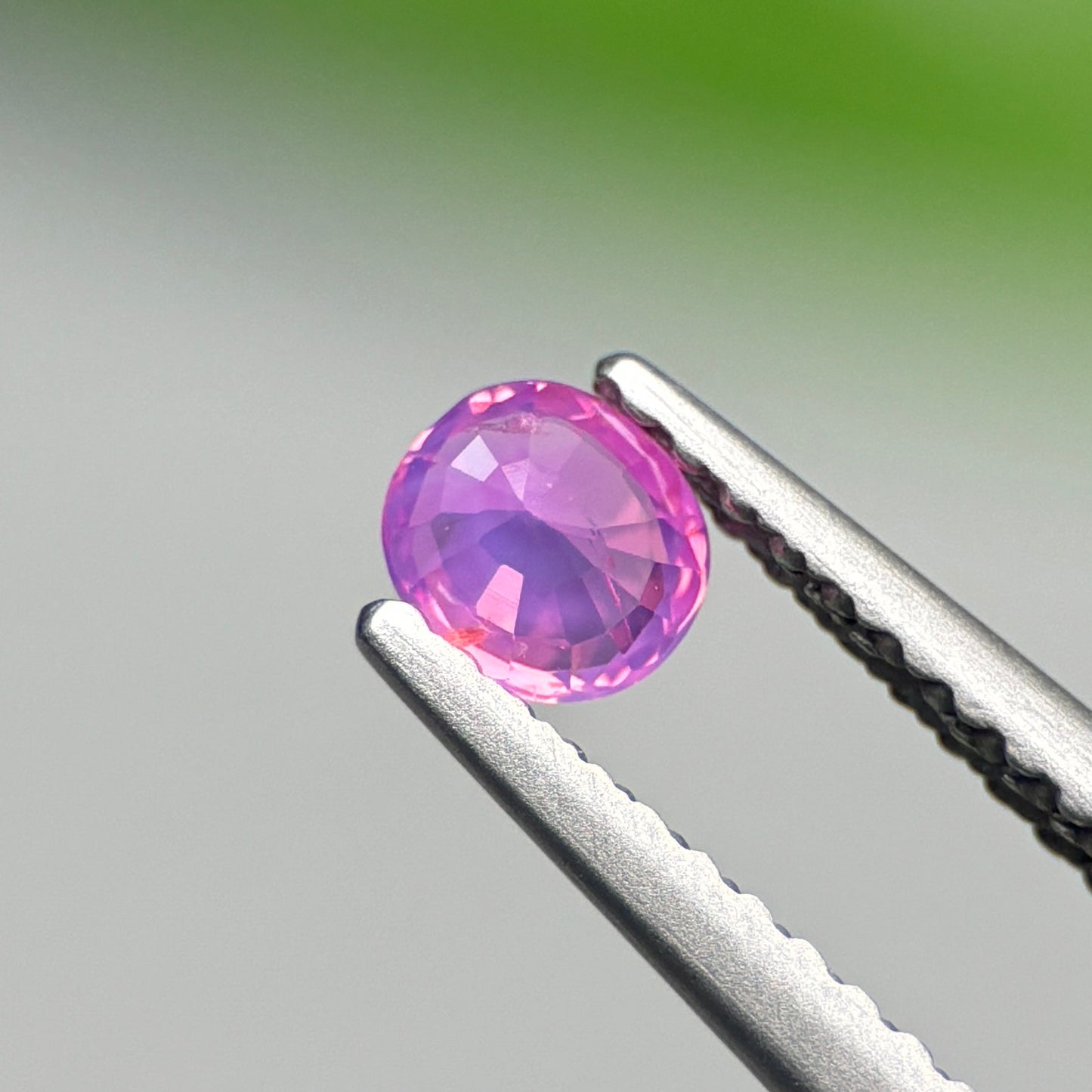 0.32 ct Natural Purplish Pink Sapphire Vietnam. Cushion Shape.