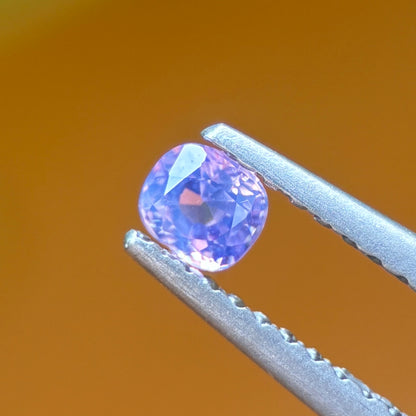 0.20 ct Natural Purple milky Sapphire Vietnam. Cushion Shape. No Treatment.