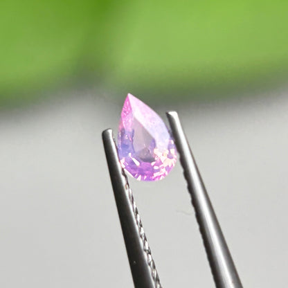 0,32ct Natural Pink Milky Sapphire Vietnam. Pear Shape. No Treatment Milky Sapphire Luc Yen.