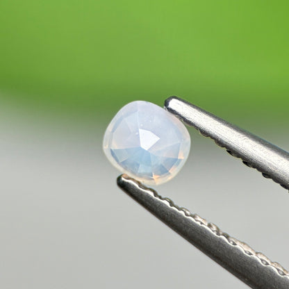 0.33 ct Natural White Milky Sapphire Vietnam. Cushion Shape.