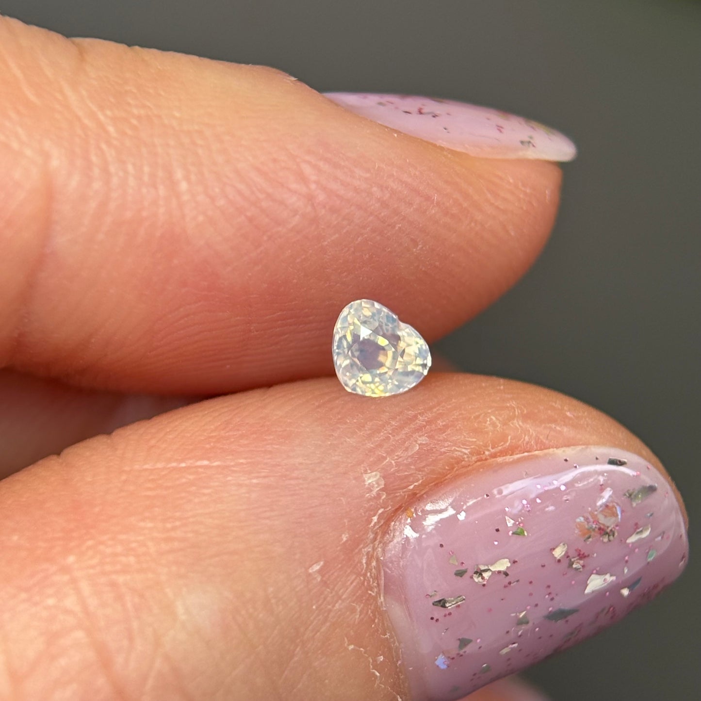 0.37 ct Natural White Milky Sapphire Vietnam