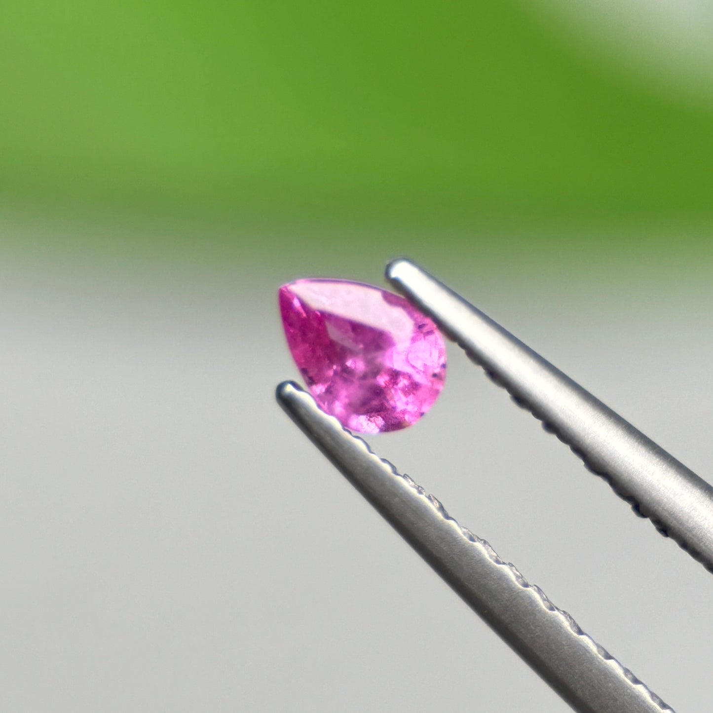 0.27 ct Natural Pink Milky Sapphire Vietnam. Pear Shape.