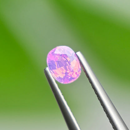 0.54 ct Natural Pink Milky Sapphire Vietnam. Cushion Shape. Unheat.