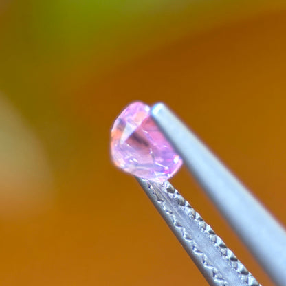 0.42 ct Natural Pink Milky Sapphire Vietnam. Cushion Shape. Unheat.