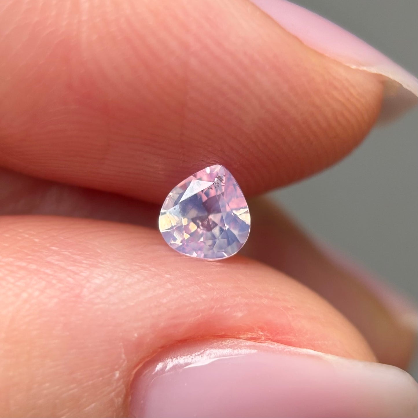 0.35ct Natural Milky Light Pink Sapphire Vietnam
