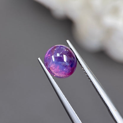 3,12ct Natural Purple Cacbochon Sapphire Viet Nam. No Treatment Sapphire Luc Yen.