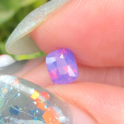 0,68ct Natural Pinkish Purple Milky Sapphire Vietnam. Cushion Shape. No Treatment Milky Sapphire Luc Yen. (Copy)