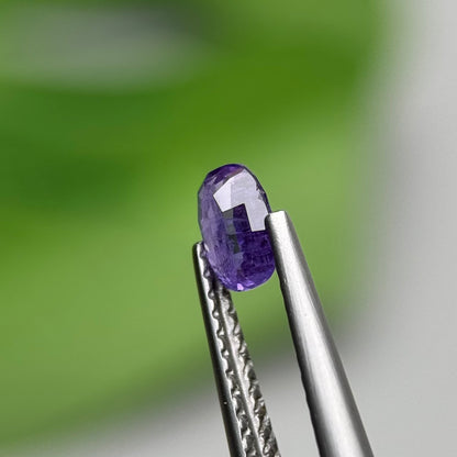 0.50 ct Natural Purple Sapphire Vietnam. Cushion Shape. No Treatment.