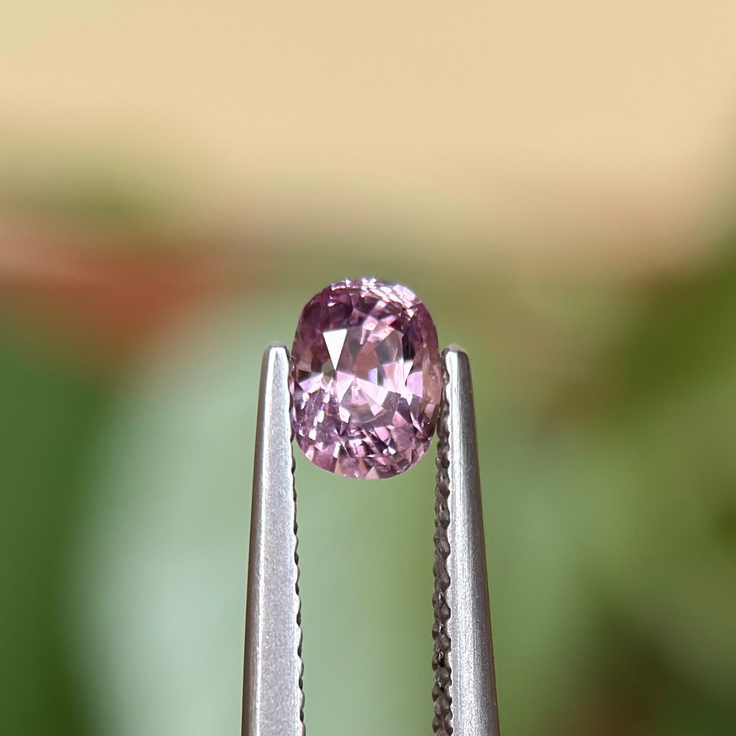 0.58ct Natural Pink-Purple Spinel Vietnam. Cushion Shape.