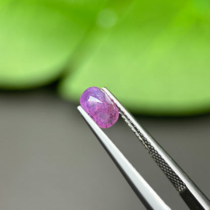 1,05ct Natural Pink Milky Sapphire Vietnam. Cushion Shape. No Treatment Milky Sapphire Luc Yen.