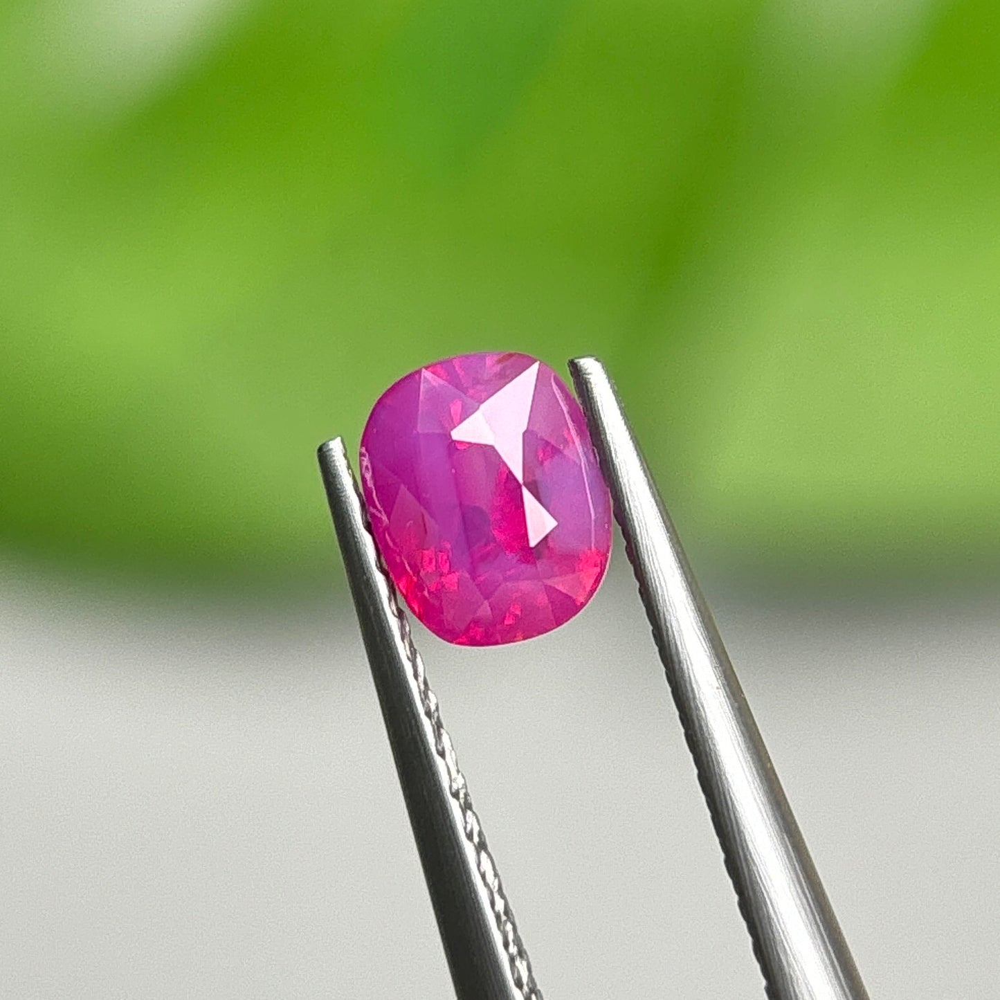 1,10ct Natural Pink Milky Sapphire Vietnam. Cushion Shape. No Treatment Milky Sapphire Luc Yen.