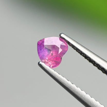 0.39ct Natural Pink Milky Sapphire Vietnam. Heart Shape. No Treatment