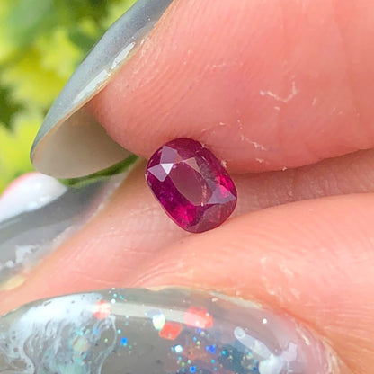 0,36ct Natural Ruby Vietnam. Cushion Shape. No Treatment Ruby Luc Yen.