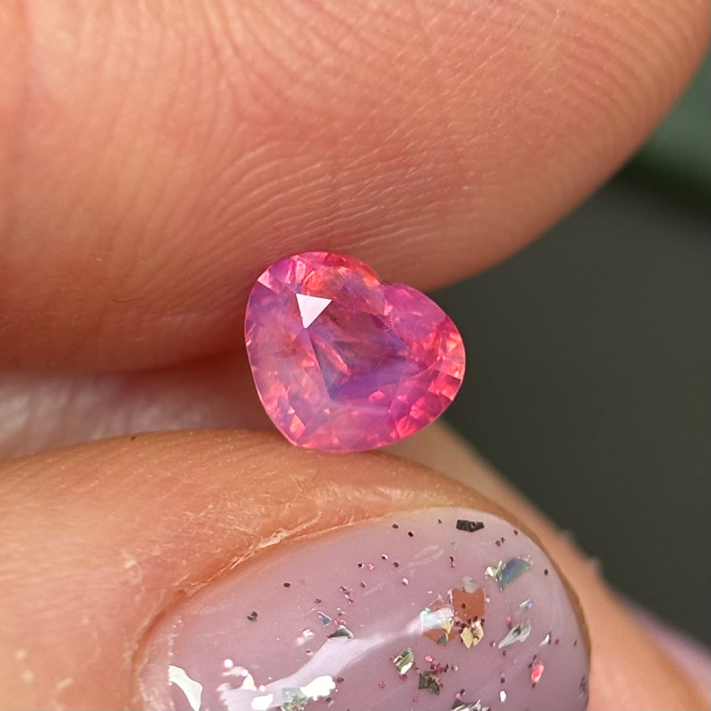 0.68ct Natural Pink Milky Sapphire Vietnam