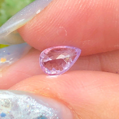 0,72ct Natural Light Purple Spinel Viet Nam. Pear Shape. No Treatment Spinel Luc Yen.