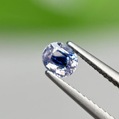 0.53 ct Natural Blue-White Sapphire Vietnam. Cushion Shape.