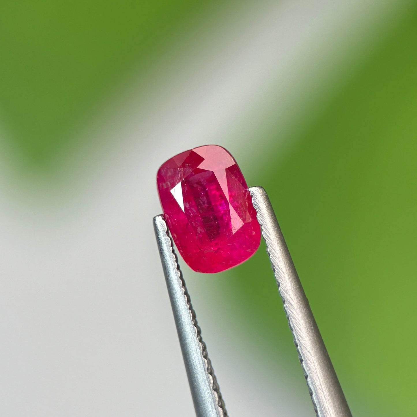 0.79 ct Natural Ruby Viet Nam. Cushion Shape. No treatment.