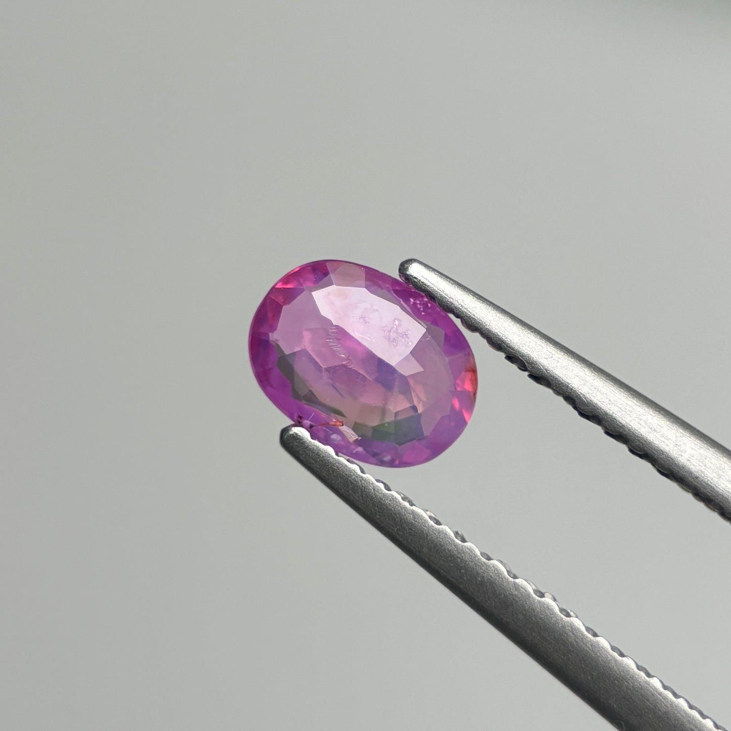 0.58 ct Natural Pink Milky Sapphire Vietnam. Cushion Shape.
