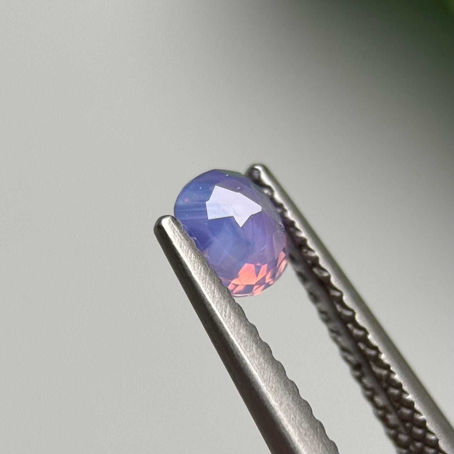 0.63ct Natural Pinkish Purple Milky Sapphire Vietnam.